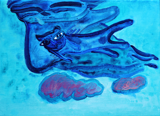 미안해, 캔버스에 아크릴물감, 24.2x33.4cm, 2015