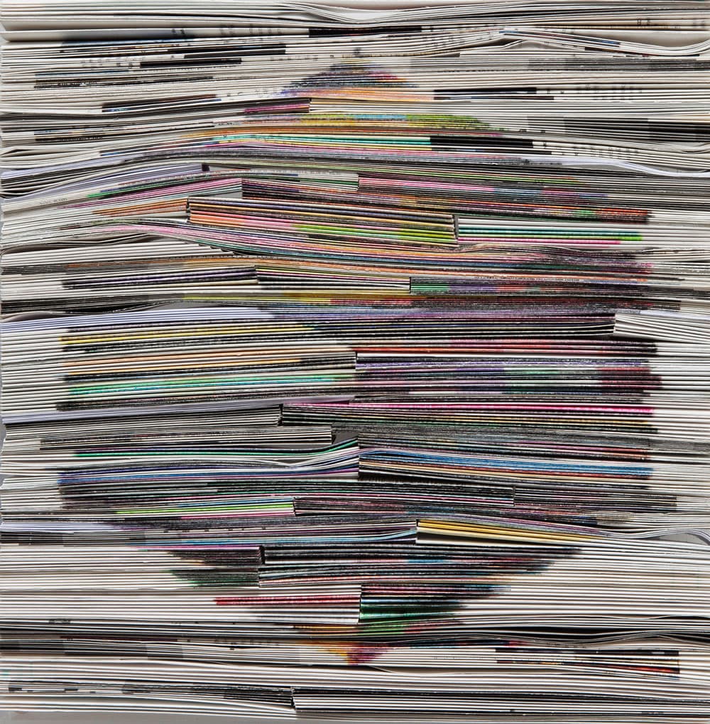 조을선, 시간에 대하여 언급하다 15-1, pencil drawing on folded papers, 30x30cm, 2015