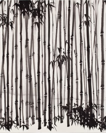 문봉선, 黑竹圖, 247 x 123cm, 2013, 화선지에 수묵