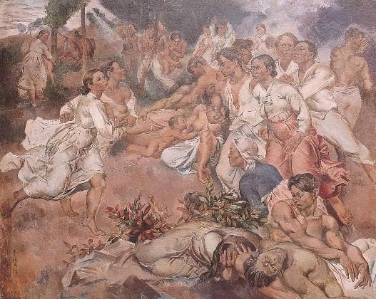 이쾌대, <군상1-해방고지>, 1948, 개인소장