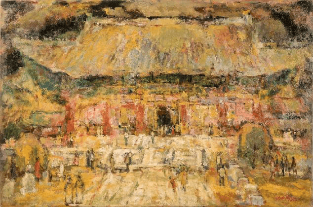 오승우, <중화전(덕수궁), 서울, 한국>, 1962