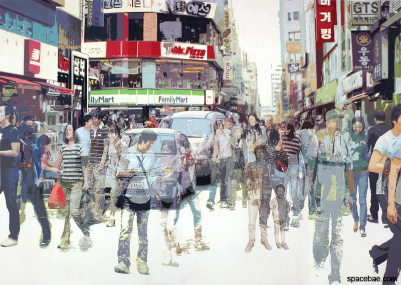 김정우_redunderwear 20121 한지에과슈 200cm x 270cm 2012