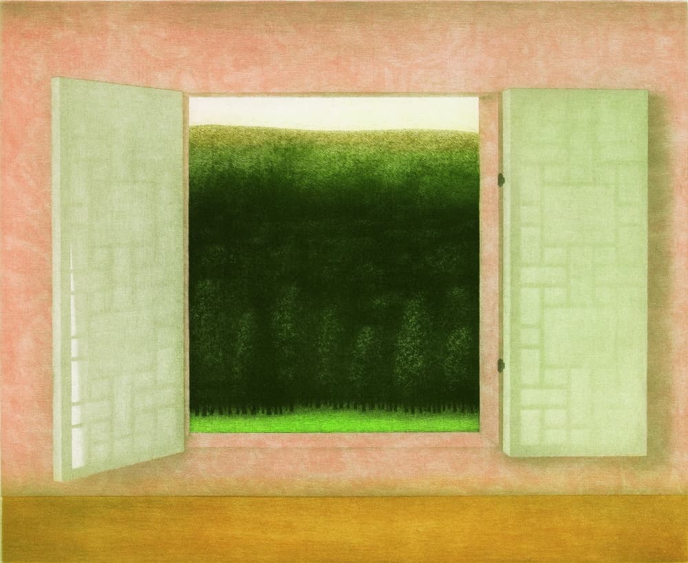 Door 1, 1996, 메조틴트, 27.5x34cm