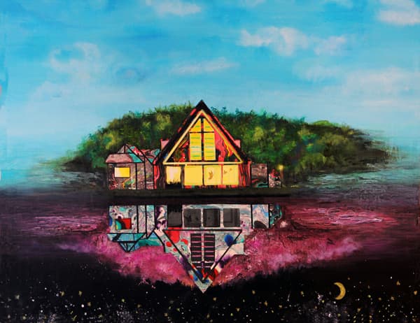 반영, Mixed media on Canvas, 53×45.0 cm, 2015