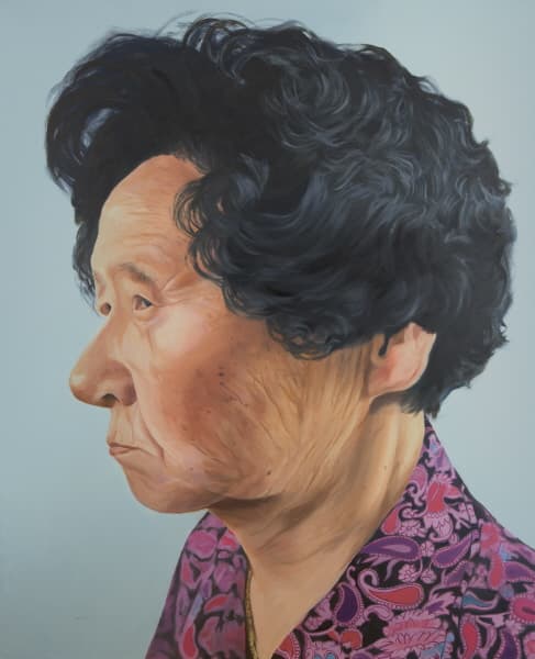 <maternal grandmother>, oil on canvas, 162x130cm, 2014