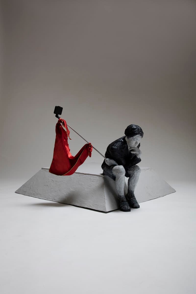 <Homo sapiens>, acrylic, FRP, PLA, _1320×1000×520 mm _2016