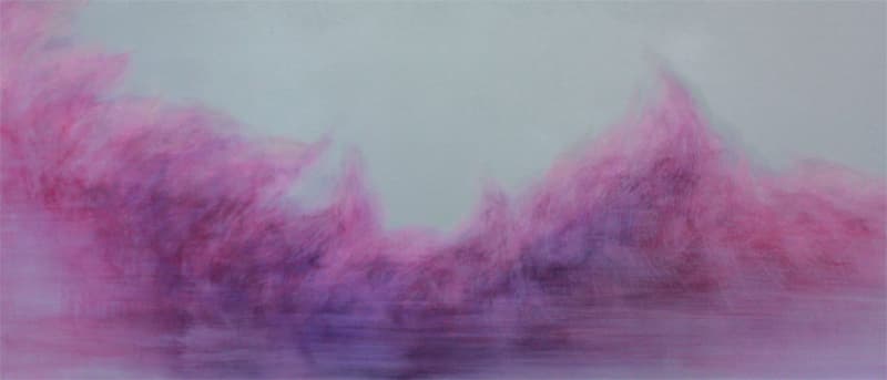 <The moment>, mixed media on canvas, 140x60cm, 2015