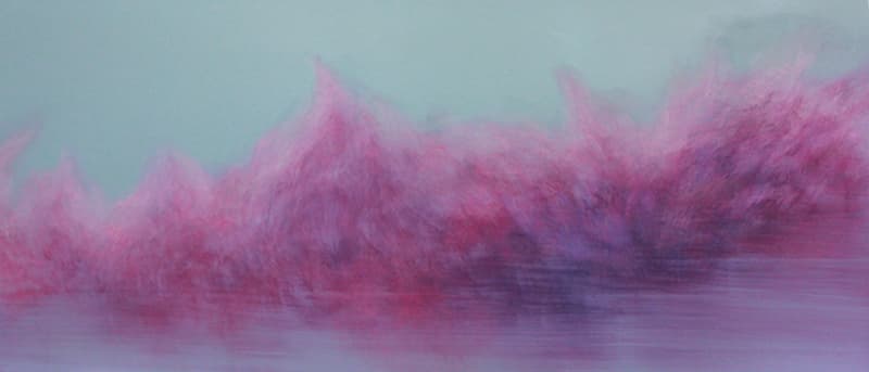 <The moment>, mixed media on canvas, 140x60cm, 2015