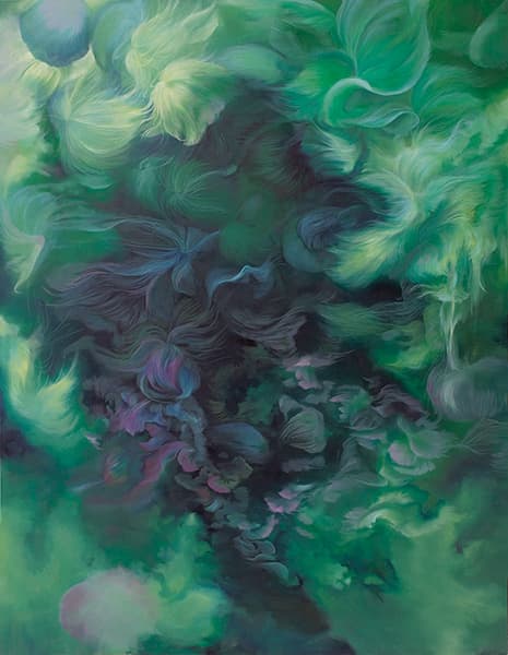 김다희, <물성의 변이 Properties Variation>, Oil on canvas, 53.0×72.7cm , 2017