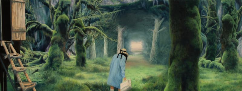 비밀의 정원, 120x45cm, oil on canvas, 2010