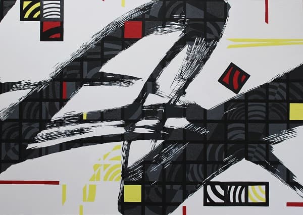 이주이, A or Z, 72.7x91cm, Mixed Media on canvas, 2015