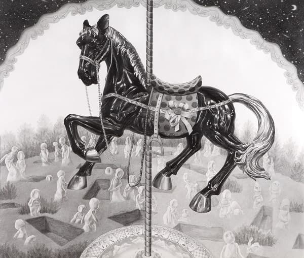Fearytale13(circulation), pencil on canson paper, 1300x1500mm, 2014