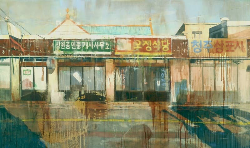 임윤묵, <시간의 흐름 속에서>, oil on canvas, 97.0×162.2cm, 2017