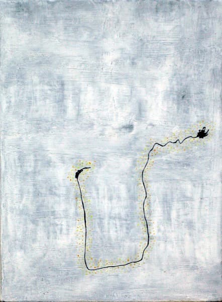 인간의 형상, 캔버스에 혼합재료, 125x125cm, 2017