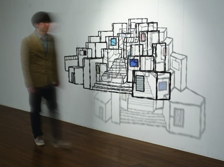 그대와 걷는 길 2013 동파이프, 스테인드글라스 34×165×94cm