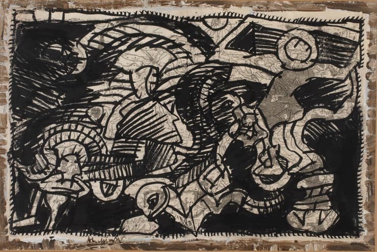 피에르 알레친스키_무제_100x67cm_Oil on Canvas_1989