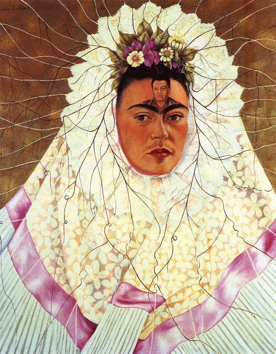 Portrait as Tehuana or Diego in my mind, 1943 - 프리다 칼로
