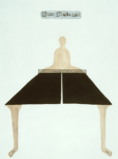 호모 아이텐트로푸스 Homo Identropus, 1994, 76X56㎝, 종이에 아크릴 물감, 콜라주 acrylic and college on paper