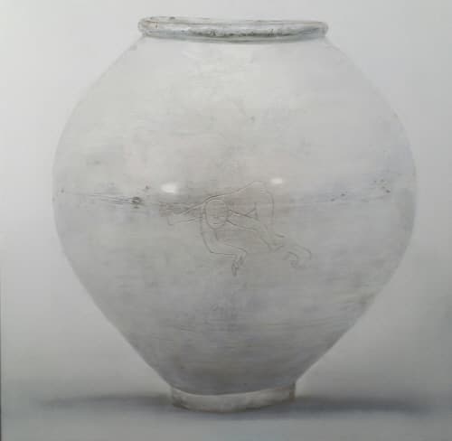 1123013, 90 x 145cm, oil on korean paper, 2015