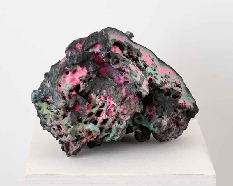 Copper 23-2-1, 2023, Pigment, plaster, steel, 20 x 27 x 30 cm