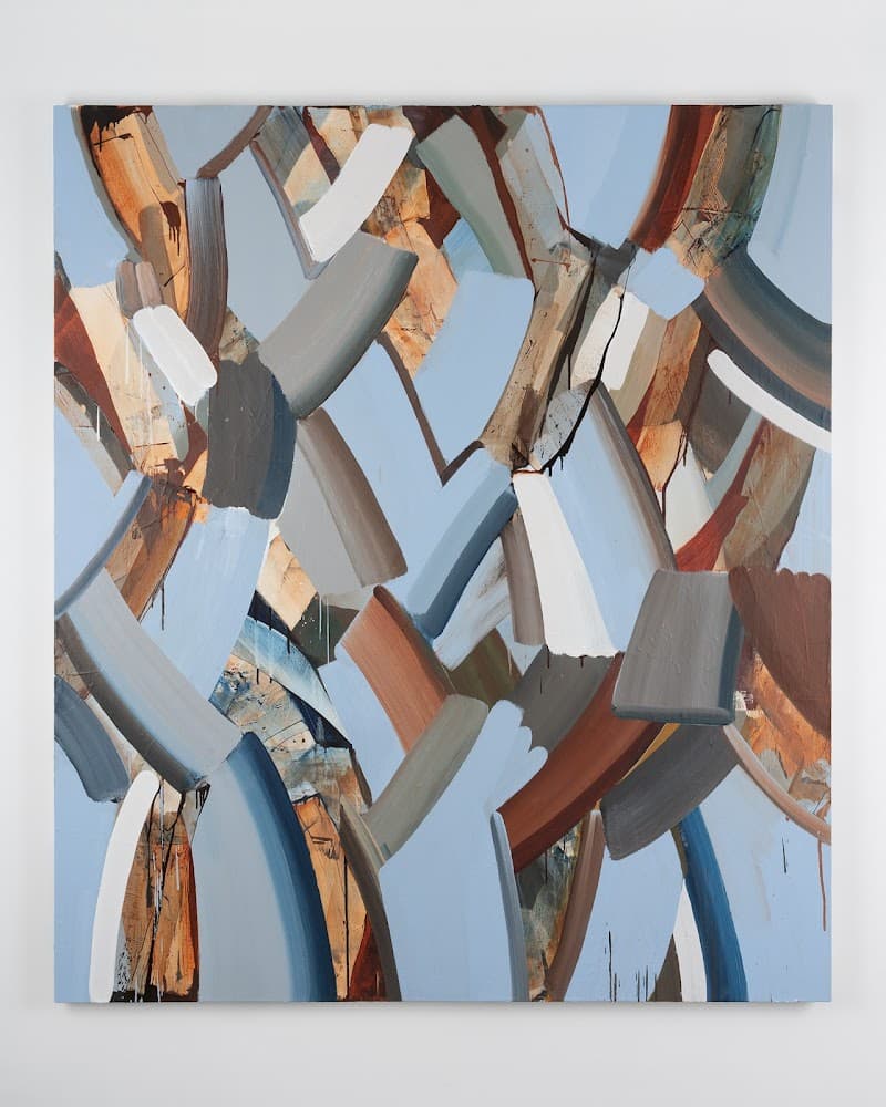 박형지, 은퇴한 브러쉬 Ⅱ, 2025, Oil on linen, 180 x 155 cm