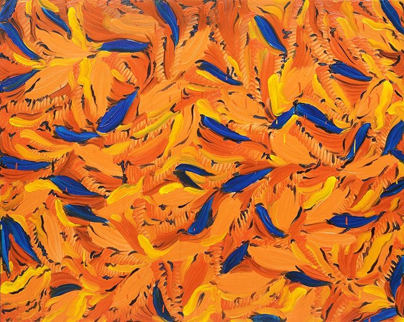 Meeyoung KIM, Orange Breeze, 130x162cm, oil on canvas, 2017