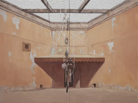 노충현, 연극이 끝난 후 After a play ends, 194x260cm, Oil on canvas, 2015